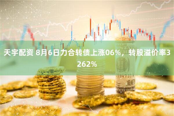 天宇配资 8月6日力合转债上涨06%，转股溢价率3262%
