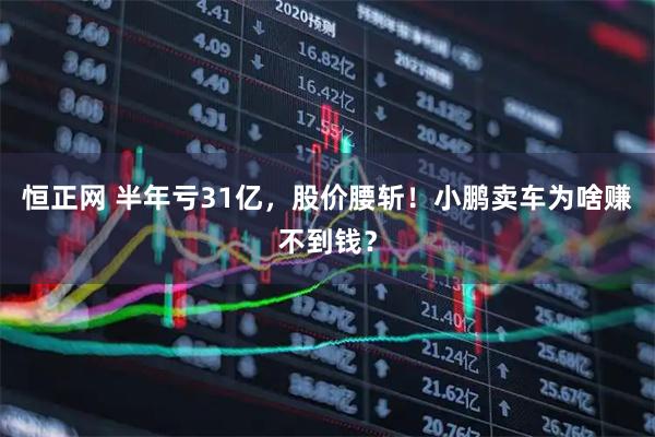 恒正网 半年亏31亿，股价腰斩！小鹏卖车为啥赚不到钱？